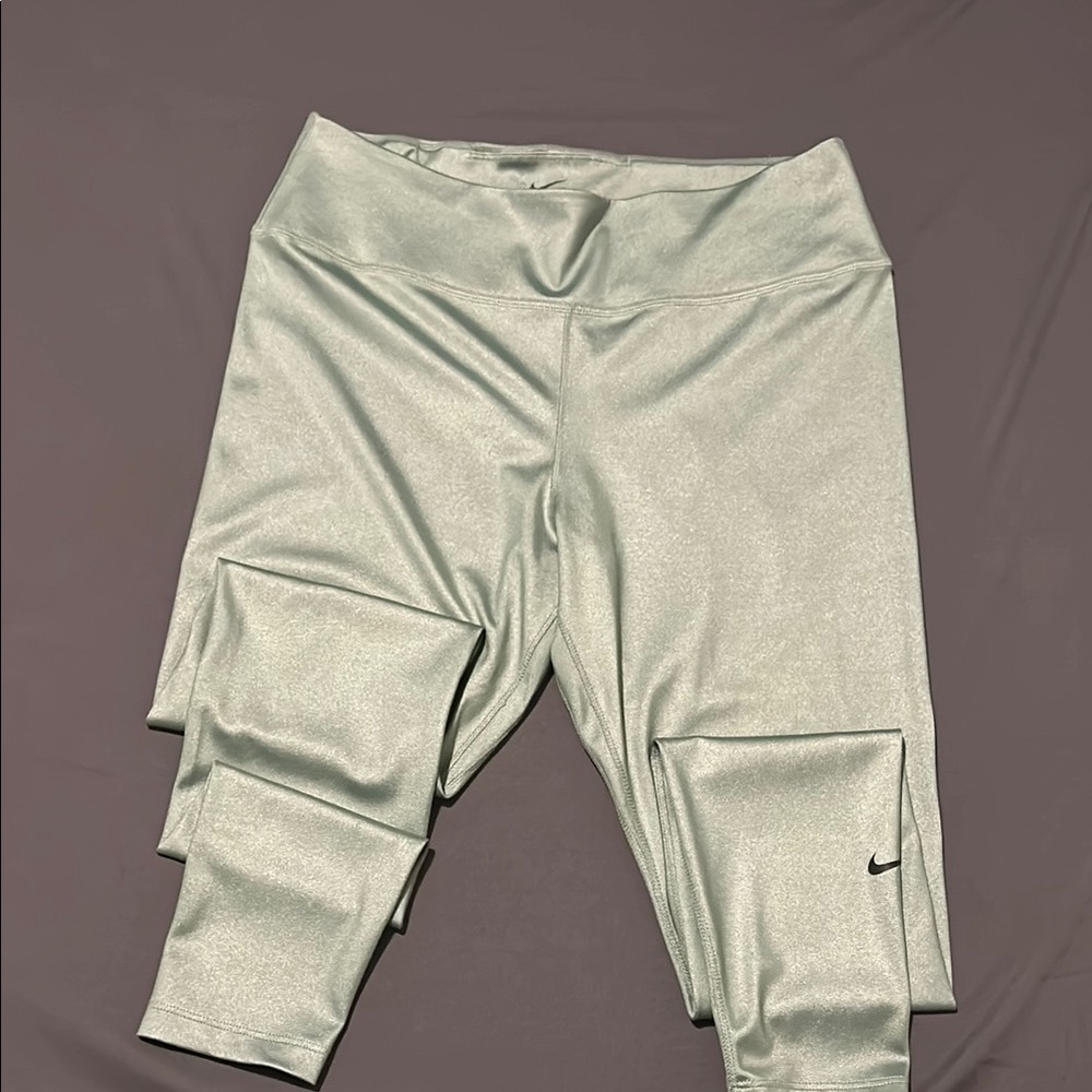 Nike Women’s Sheen Light Green Leggings